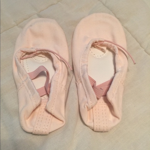 Silky Toes Ballet Dance Slipper Shoes Big Kid Canvas + Suede Split Sole Pink NEW - Picture 3 of 9